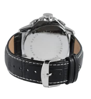 นาฬิกาข้อมือ Jaragar สายหนังสีดำ รุ่น JRG012